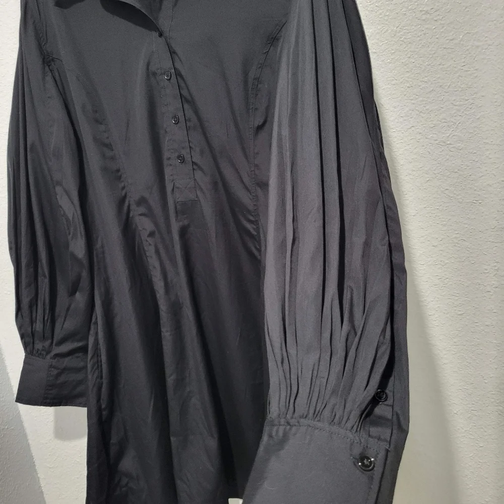 Madewell Long Sleeve Mini Shirtdress Poplin MV025 NWT Size 16 - Picture 6 of 8